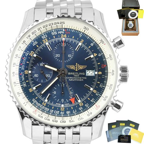 breitling navitimer 1 world gmt|Breitling Navitimer price guide.